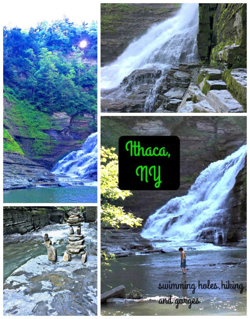 Natural waterfalls, Ithaca gorges and NY swimming hole. This NY hike with kids was a highlight of our trip to upstate New York state. 