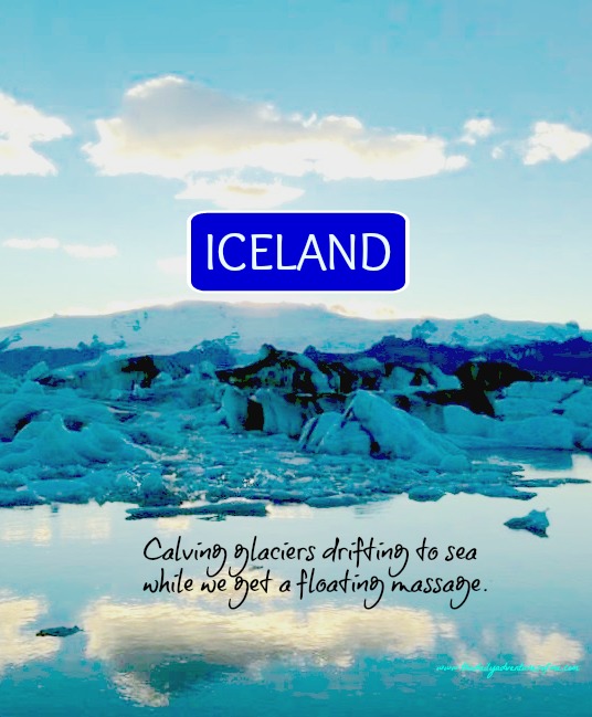 Visit Jokulsarlon the most beautiful part of Iceland as part of a 4-Day Iceland roadtrip. #Iceland #roadtrip #glaciers