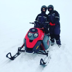 snowmobiling on southern iceland road trip
