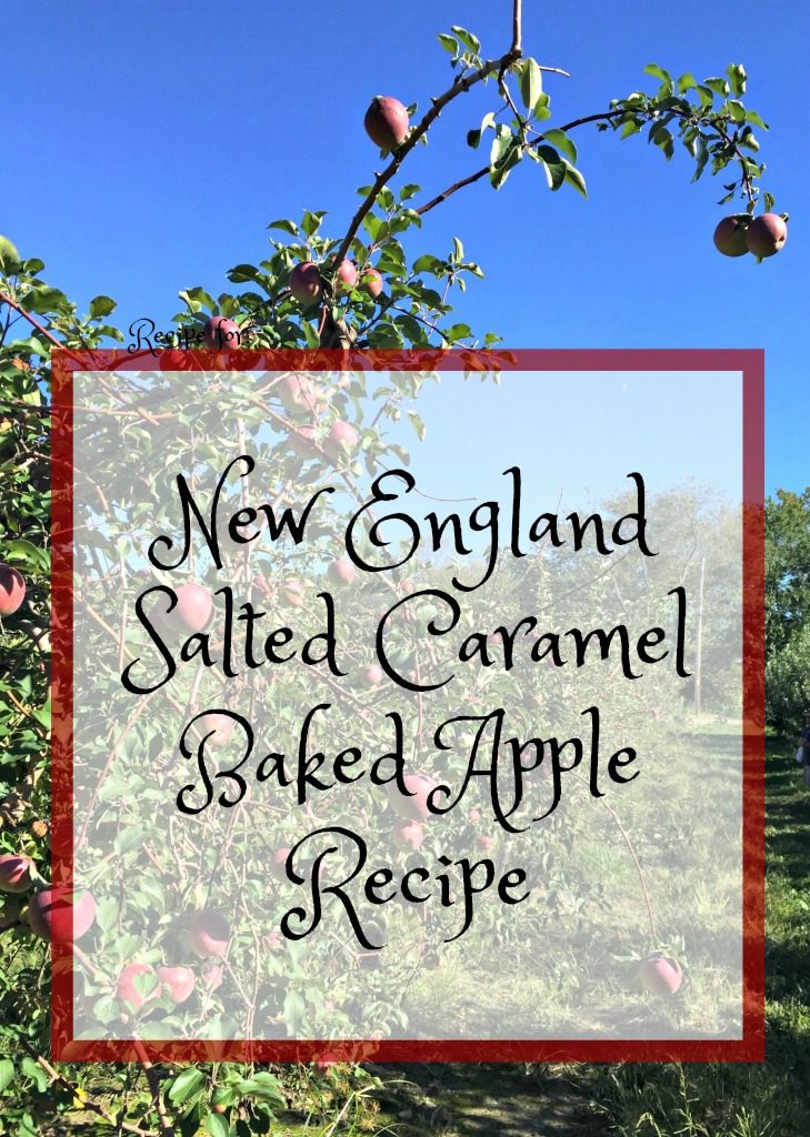 Make a typical New England recipe of baked apples with a modern twist. #fallfoods #recipe