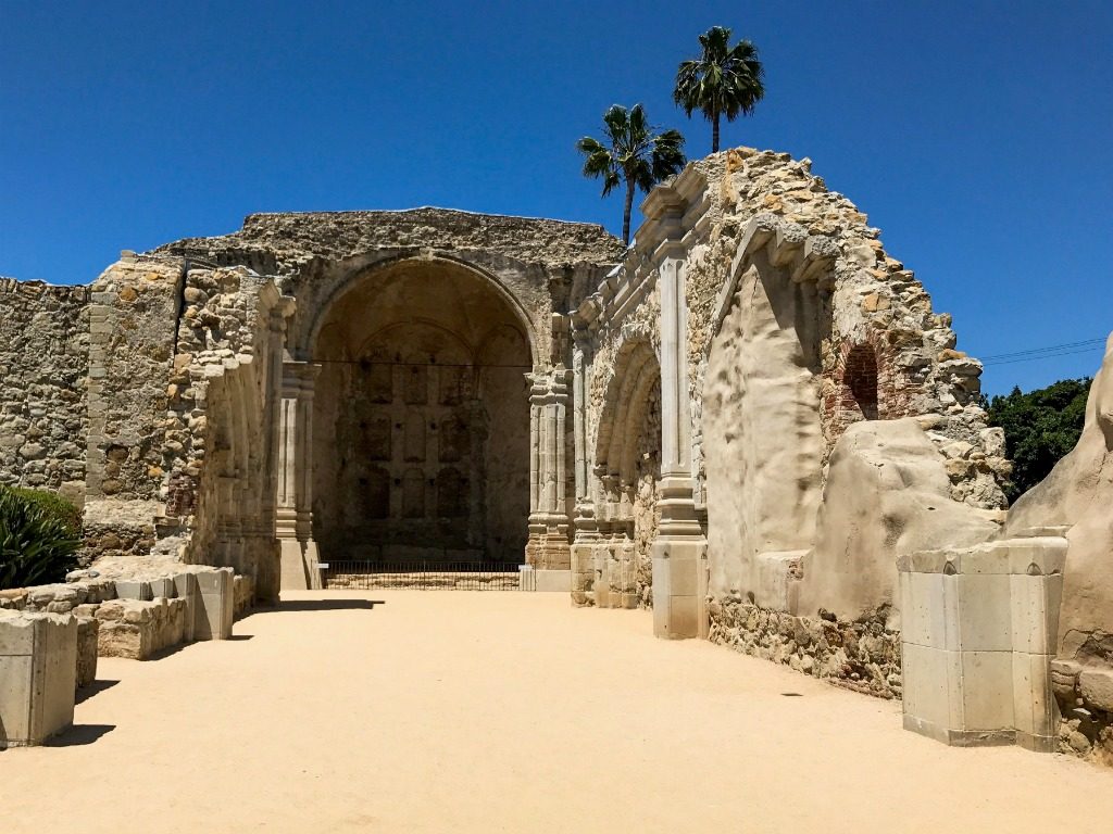Ruins of the Great Stone Church, California.