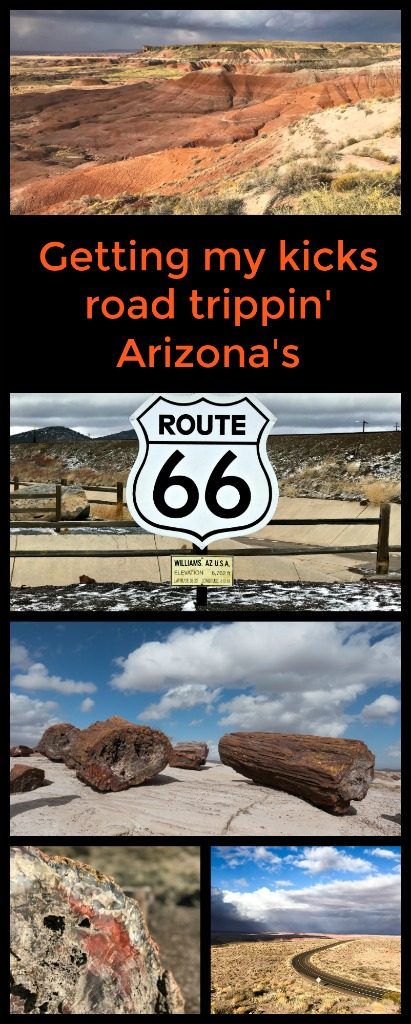 Explore the historic Route 66 as you road trip through Arizona. Cafes, craters, petrified wood, Native American culture. Join me exploring Arizona's Route 66. #Route66 #ArizonaRoute66 #WinslowArizona #TBIN