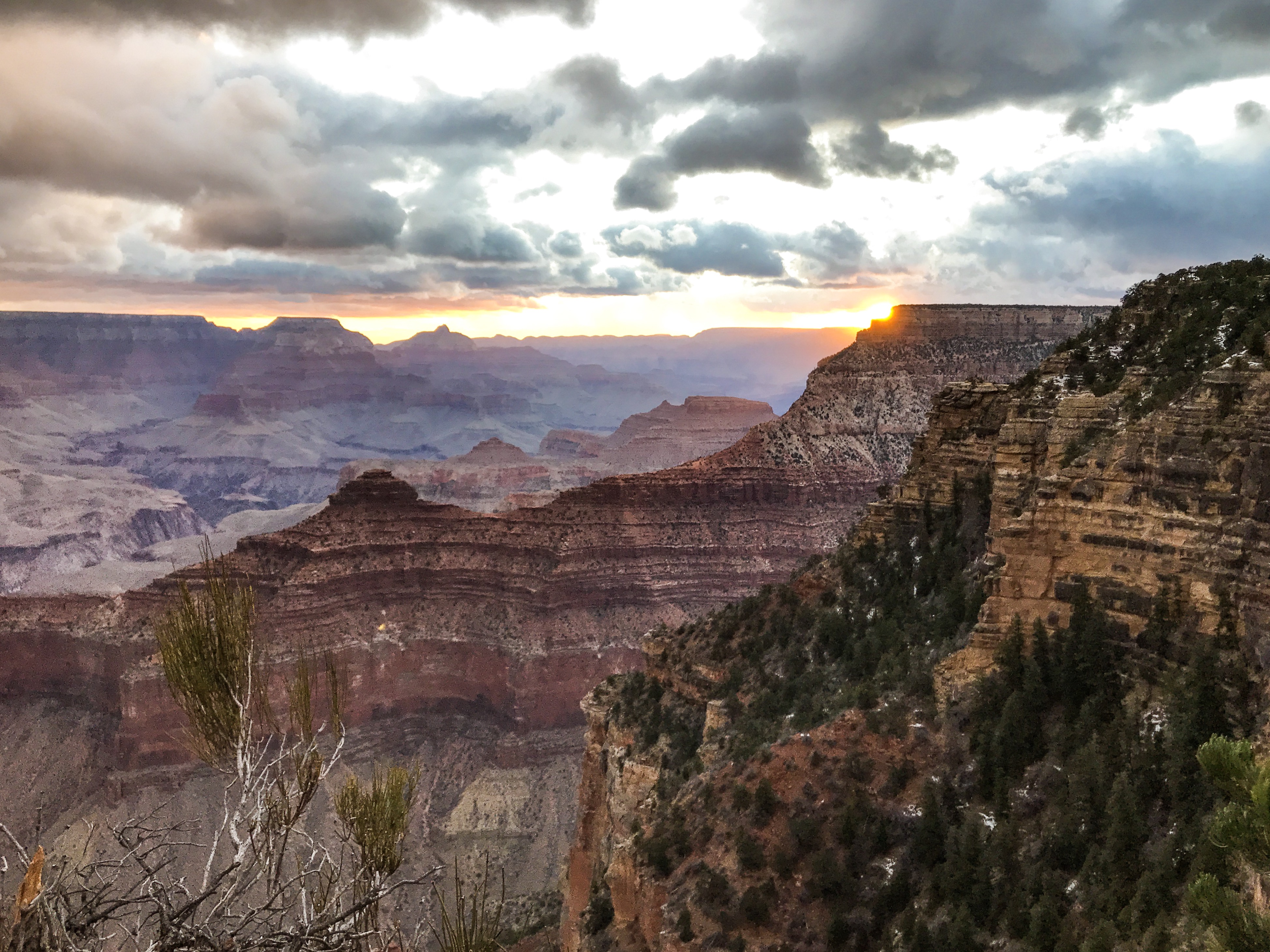 Where to see a sunrise over the Grand Canyon in March.