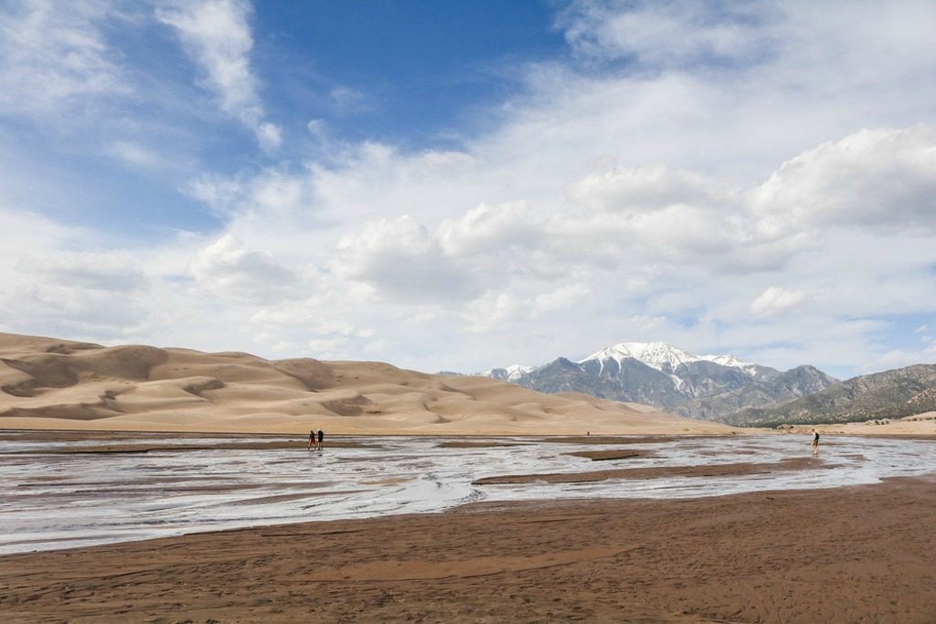 Great Sand Dunes National Park in Colorado in Spring