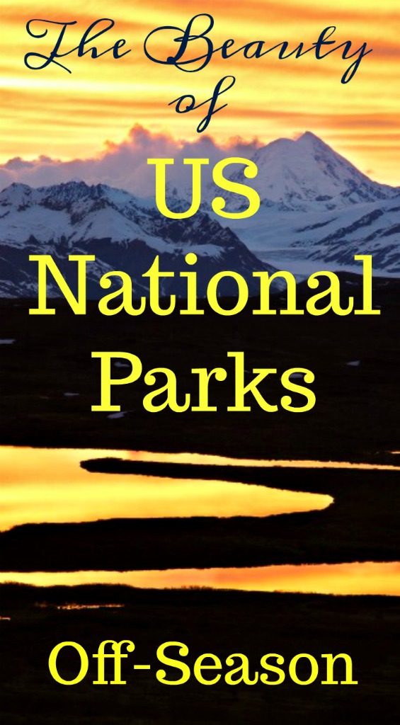 Less crowds, cheaper accommodations make the shoulder seasons the most perfect time to visit US National Parks. Read on for specifics. #TraveltheUS #besttimetotourUSNationalParks
