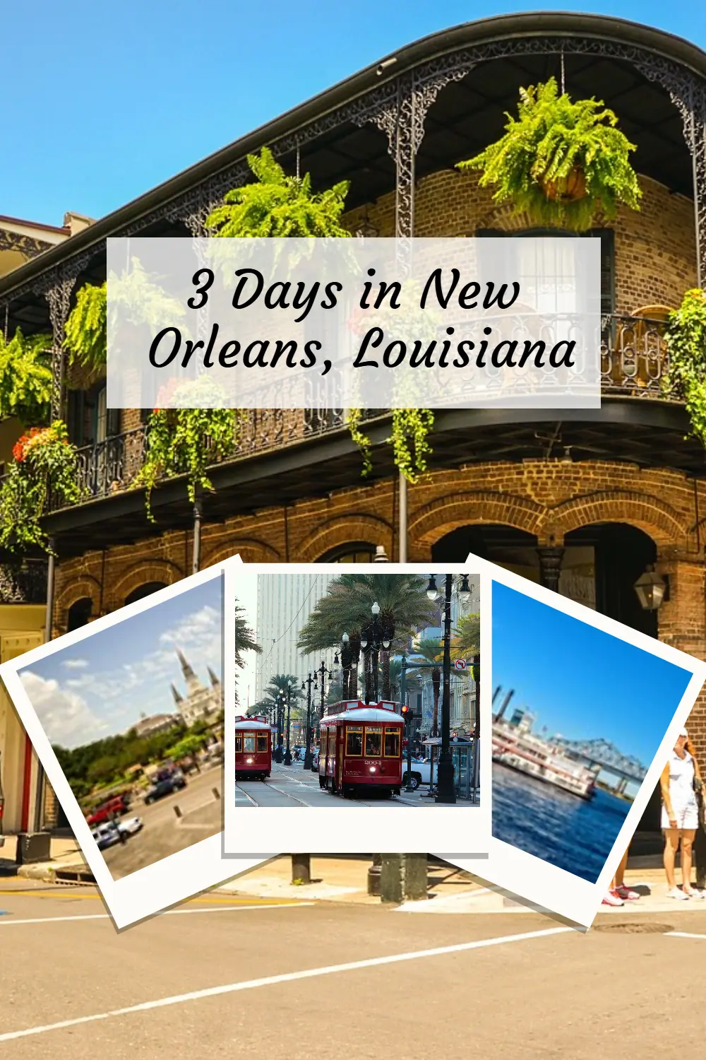 "New Orleans always finds a way to steal your heart and leave you wanting more. 3 days may not seem like enough time to experience the magic of the Big Easy, but fear not! Our carefully curated itinerary will ensure you make the most out of your trip. So pack your bags and get ready for an unforgettable adventure! #NOLAlove #TravelGoals #3DaysInNewOrleans"