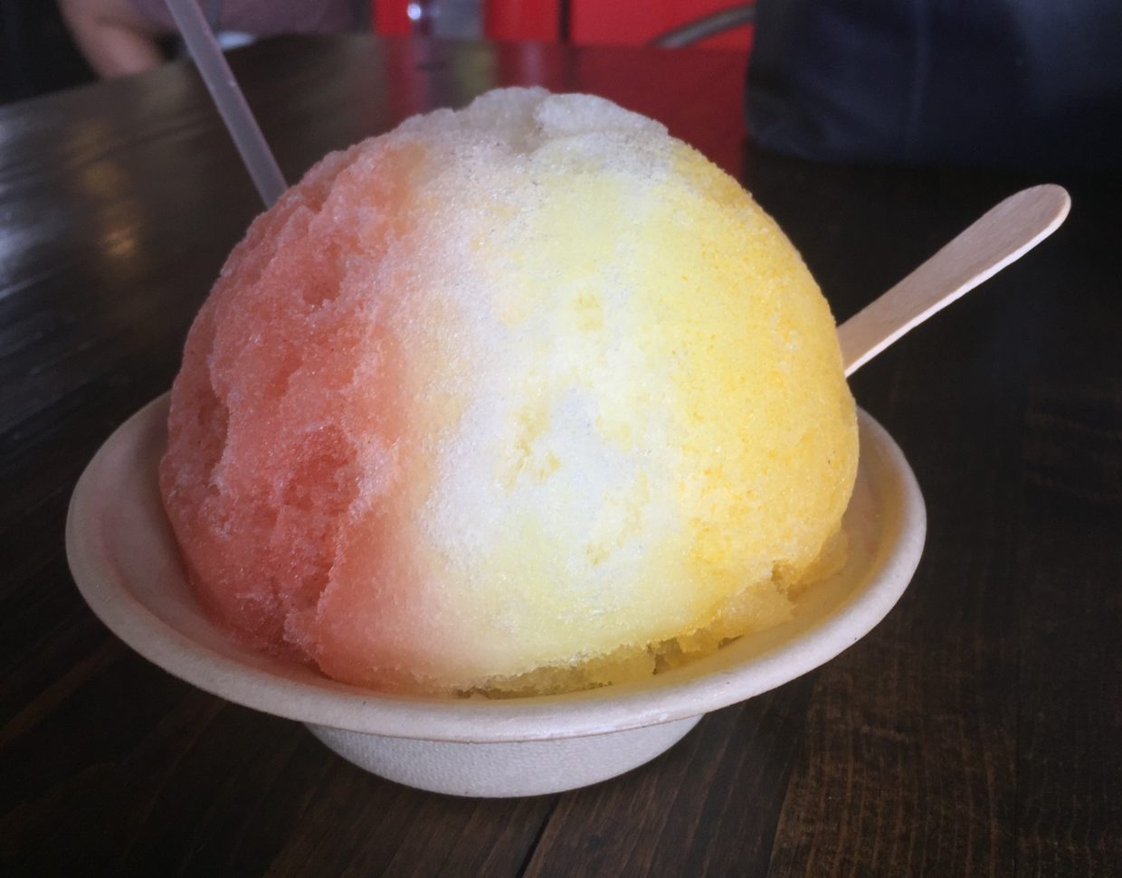 Difference between Hawaiian shave ice and shaved ice