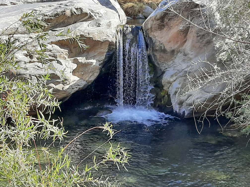 Waterfall hike in Palm Springs, California