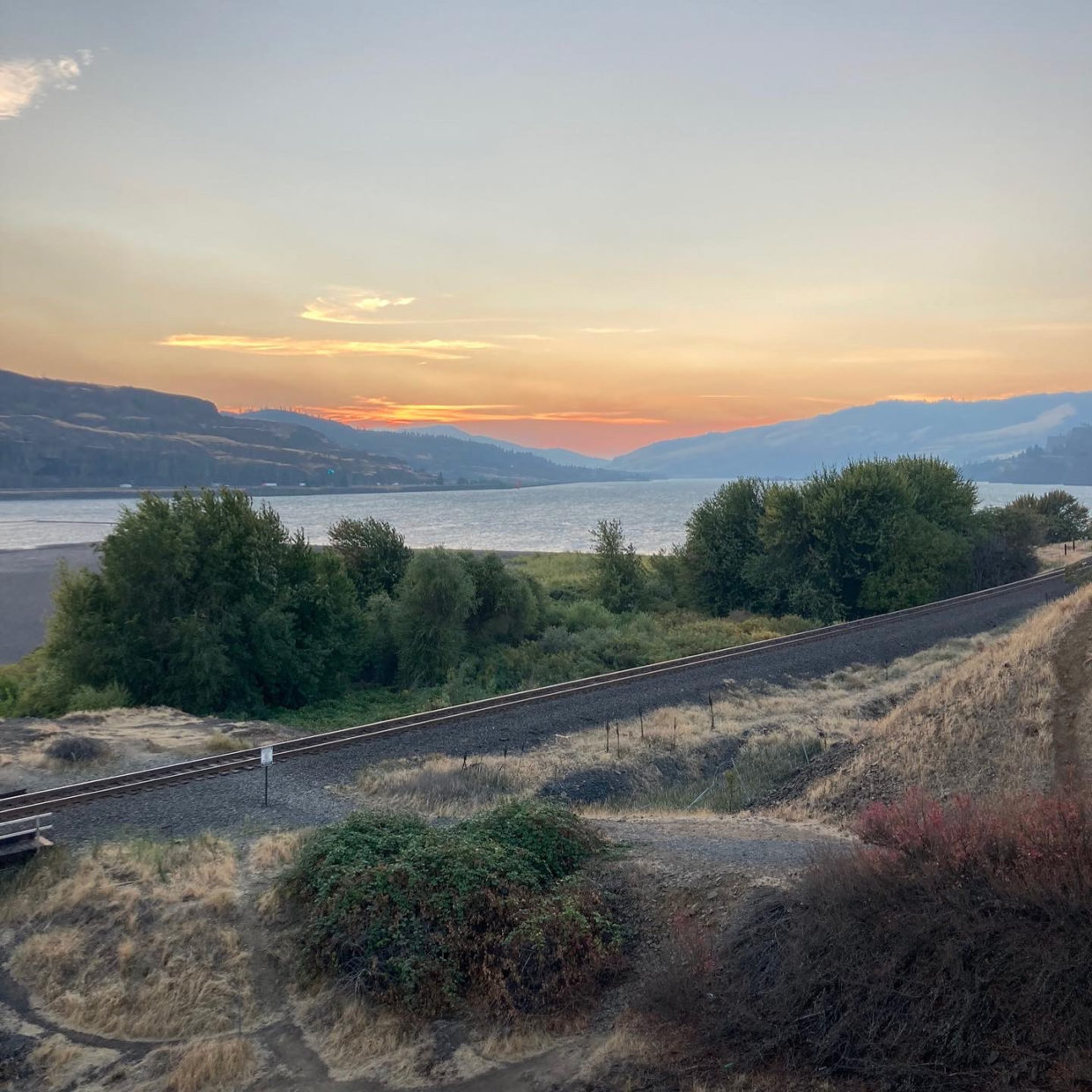 Sunsets in Columbia River Gorge, Oregon