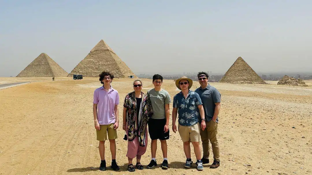 visiting the Great Pyramids