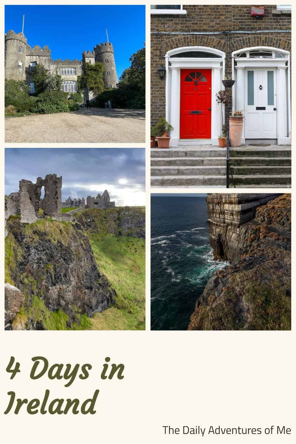 4 day tours of ireland from dublin