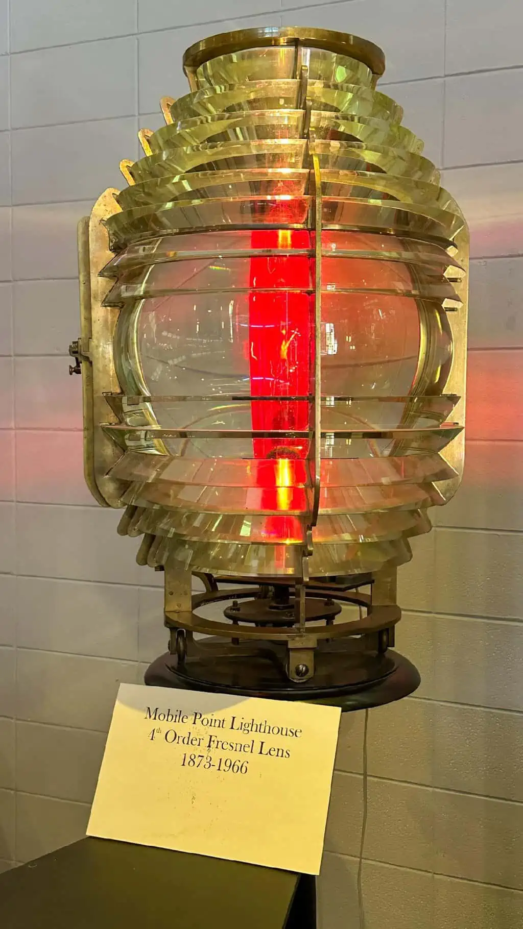 Mobile Lighthouse Fresnel Lens