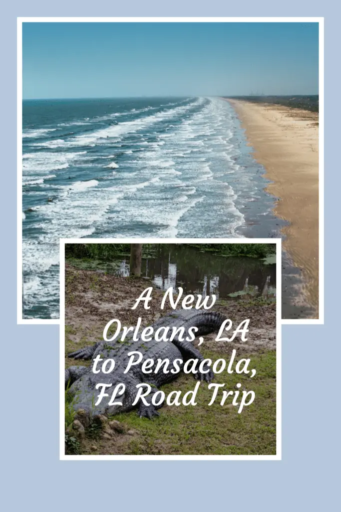 Read on for active and fun stops on a road trip from New Orleans to Pensacola on this southern US road trip. #roadtripUS #southernUS #GulfshoresUS
