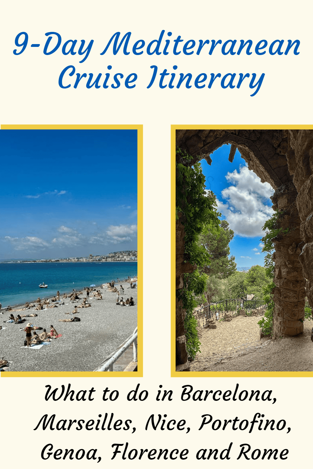 mediterranean cruise 2 weeks