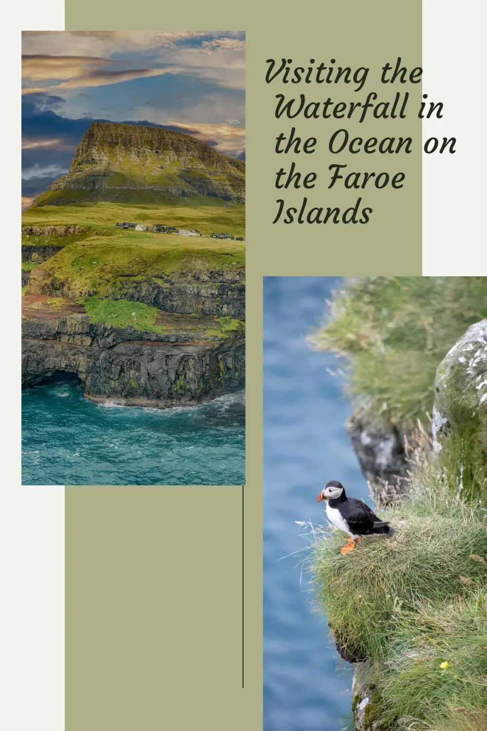 Dare to imagine a village with a population of 11. Yes, 11! Welcome to Gásadalur, Faroe Islands. An unusual surprise, a waterfall that directly falls into the ocean, and where the cafe is also the local slaughterhouse. Intrigued? #VisitFaroeIslands #UniqueTravel