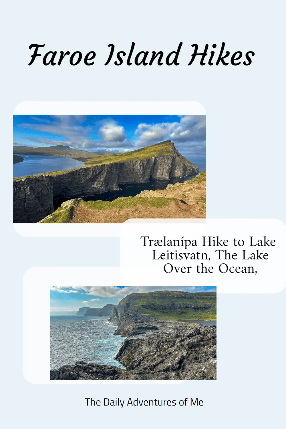 Looking for your next hiking destination? Check out Traelanipa Lake in Faroe Islands - a hidden gem surrounded by breathtaking views! #hiking #naturelovers #travel