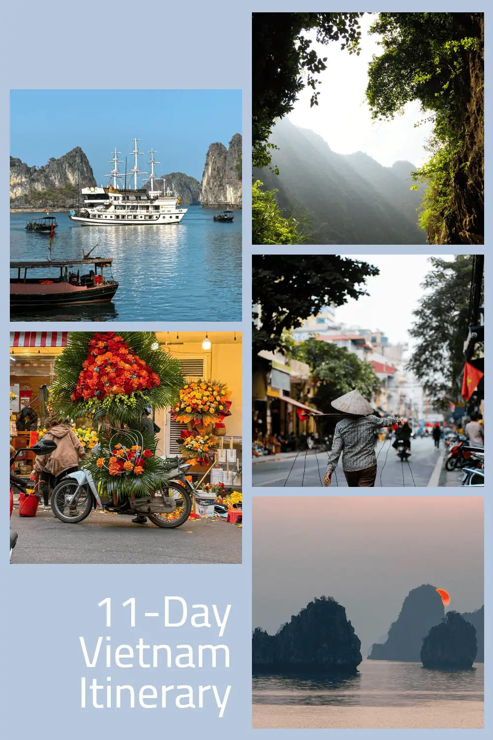 Dreaming of Vietnam? This 10-day itinerary covers must-see spots like Hanoi, Halong Bay, Hoi An, and more! From boat rides and lantern festivals to street food and historical sites, it’s the perfect Southeast Asia adventure. Save this travel guide for your next trip! 🇻🇳✨ #VietnamTravel #TravelItinerary