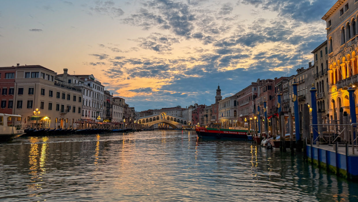 Port day in Venice, Italy