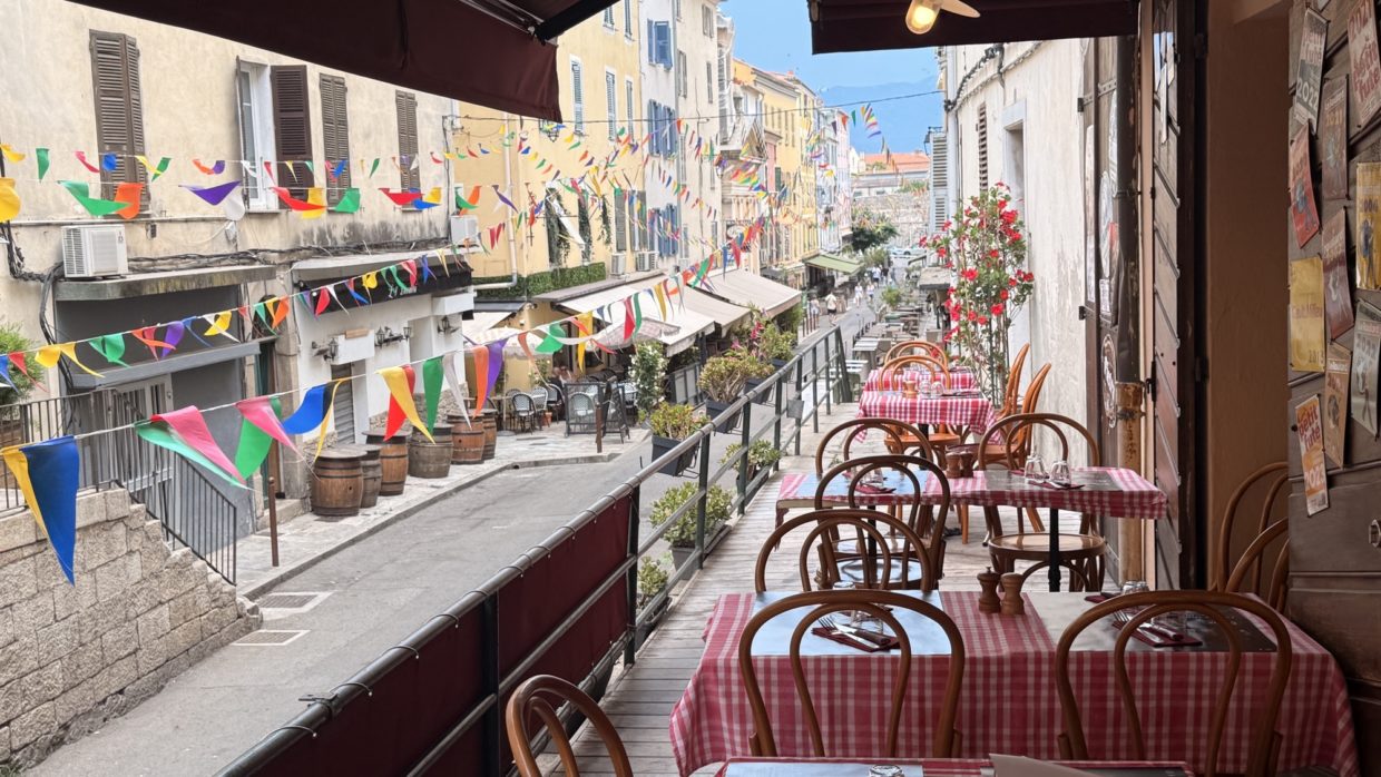 a cruise that stops in Corsica